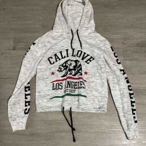 On Fire Women's Gray Cali Love Hoodie